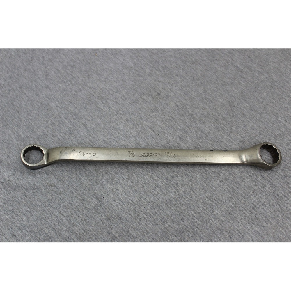 Snap-on Wrench 7/8 15/16 Silver XB 2830 Double Box End 12-Point Offset USA